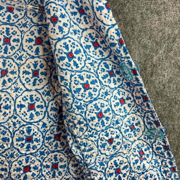 Patty Kim Womens Quilted Jacket Size Small Reversible Print Tropical - Picture 5 of 11